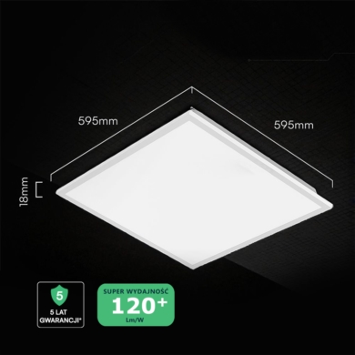 Panel V-TAC SKU24143 VT-61042 4000K 40W 4800lm