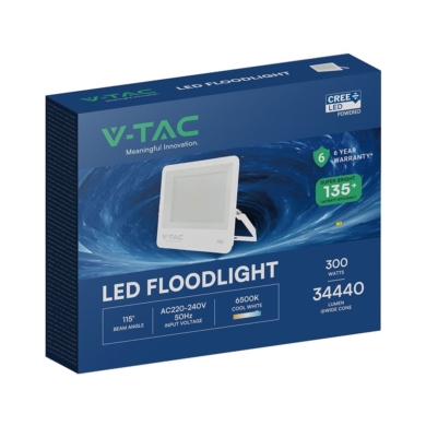 Naświetlacz V-TAC SKU242156 VT-44003 6500K 300W 34