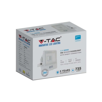 Naświetlacz V-TAC SKU20268 VT-118S 3000K 10W 735lm