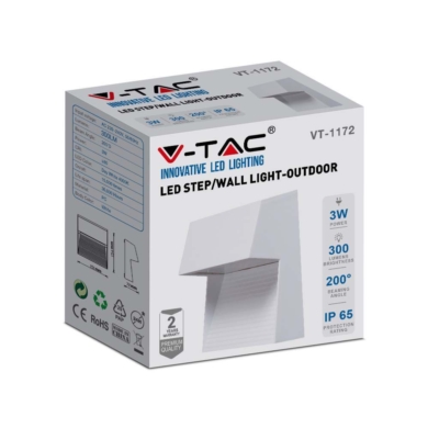 Oprawa V-TAC SKU121402 VT-1172-W-N 3000K 3W 300lm