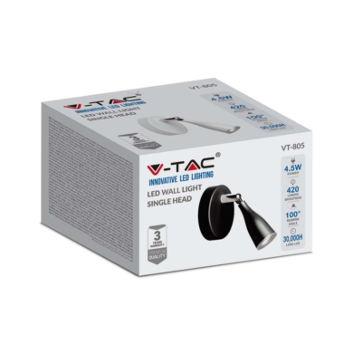 Kinkiet V-TAC SKU218263 VT-805 3000K 4,5W 420lm