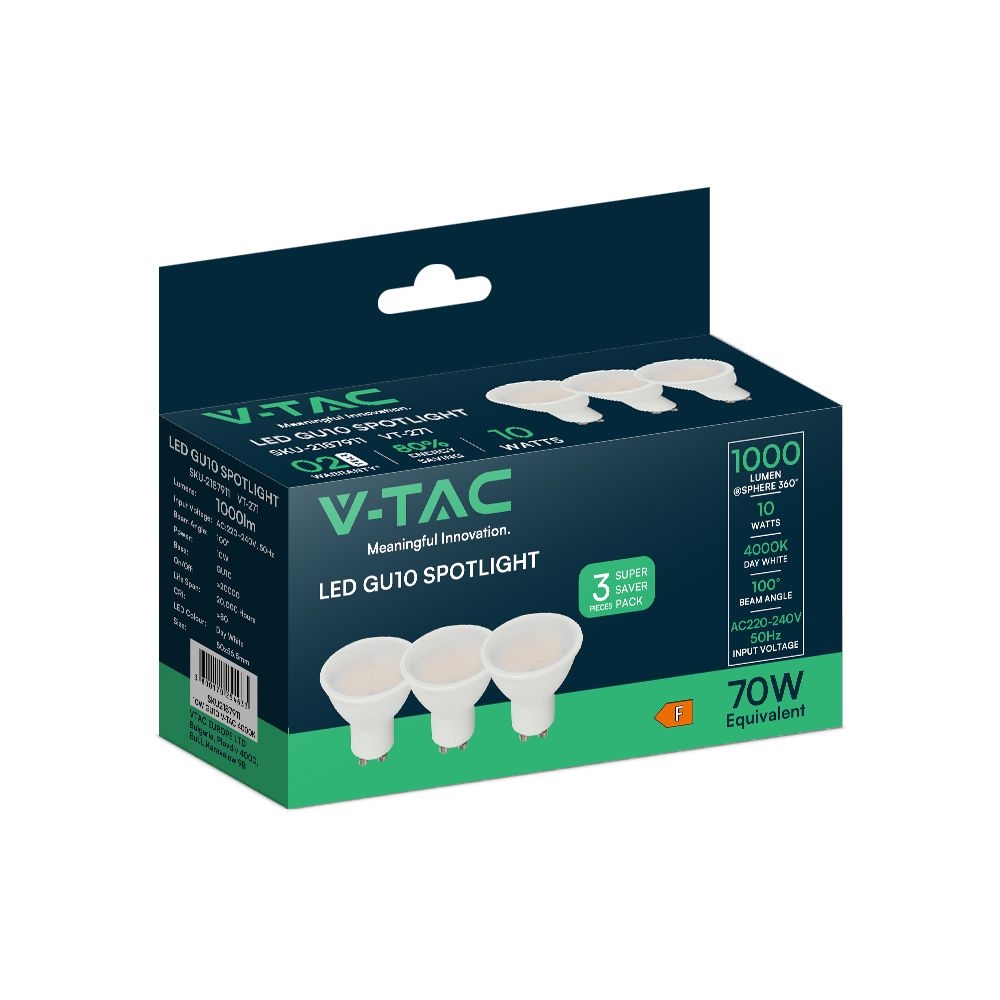 Żarówka V-TAC SKU2187911 VT-271 4000K 10W 1000lm