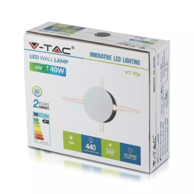 Oprawa V-TAC SKU8213 VT-706 3000K 4W 440lm