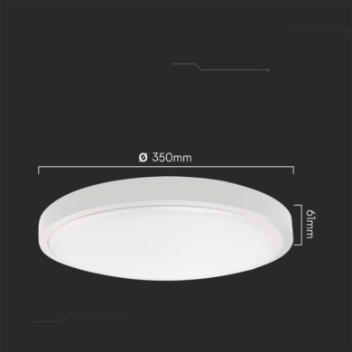 Oprawa V-TAC SKU76641 VT-8624S 6500K 24W 2500lm