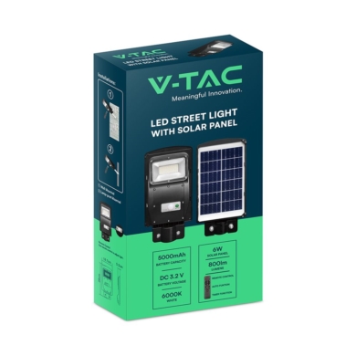 Naświetlacz V-TAC SKU95532 VT-ST63W 6000K 6W 800lm