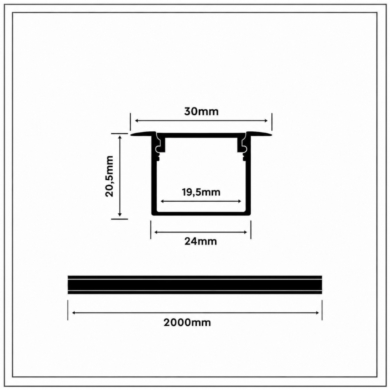 Profil V-TAC SKU3372 VT-8119