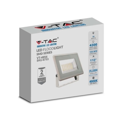 Naświetlacz V-TAC SKU6754 VT-4954 6500K 50W 4300lm