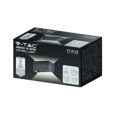 Oprawa V-TAC SKU2978 VT-8125-B-N 4000K 24W 2720lm