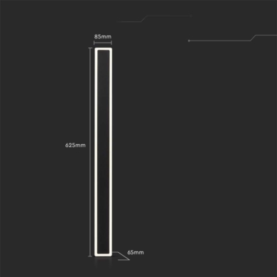 Oprawa V-TAC SKU6830 VT-11117-B 3000K 17W 2160lm