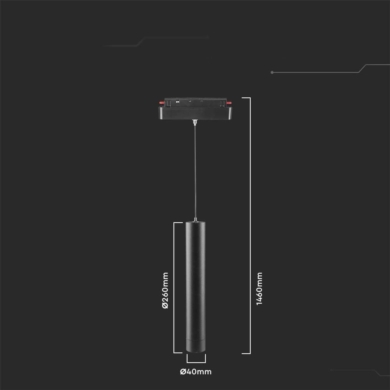 Oprawa V-TAC SKU6889 VT-908D 2700K-6400K 8W 700lm