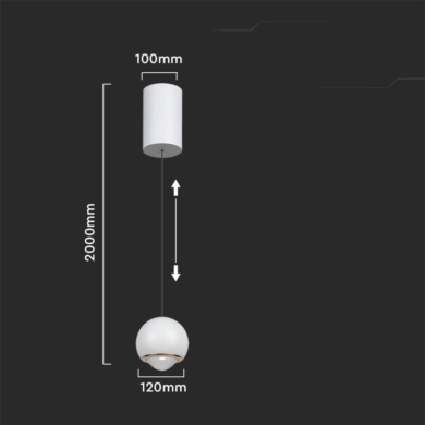 Oprawa V-TAC SKU10342 VT-7508 3000K 6W 500lm