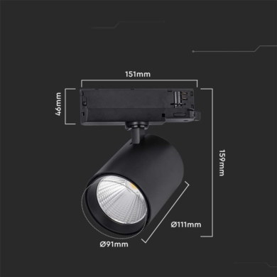 Oprawa V-TAC SKU10281 VT-4235 4000K 35W 3000lm