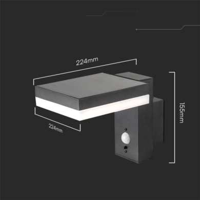 Kinkiet V-TAC SKU10402 VT-1147 3000K 5,5W 220lm