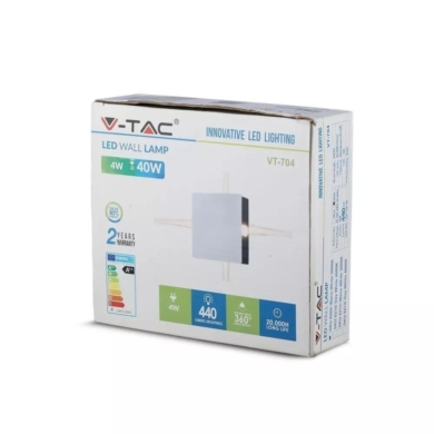 Oprawa V-TAC SKU8210 VT-704 4000K 4W 440lm