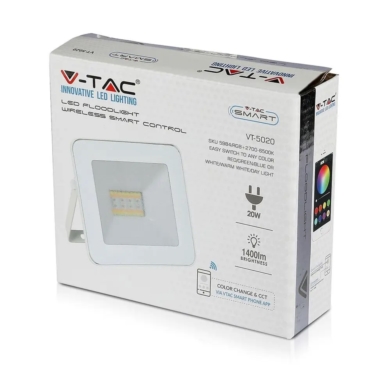 Naświetlacz V-TAC SKU5984 VT-5020 RGB+2700K-6400K
