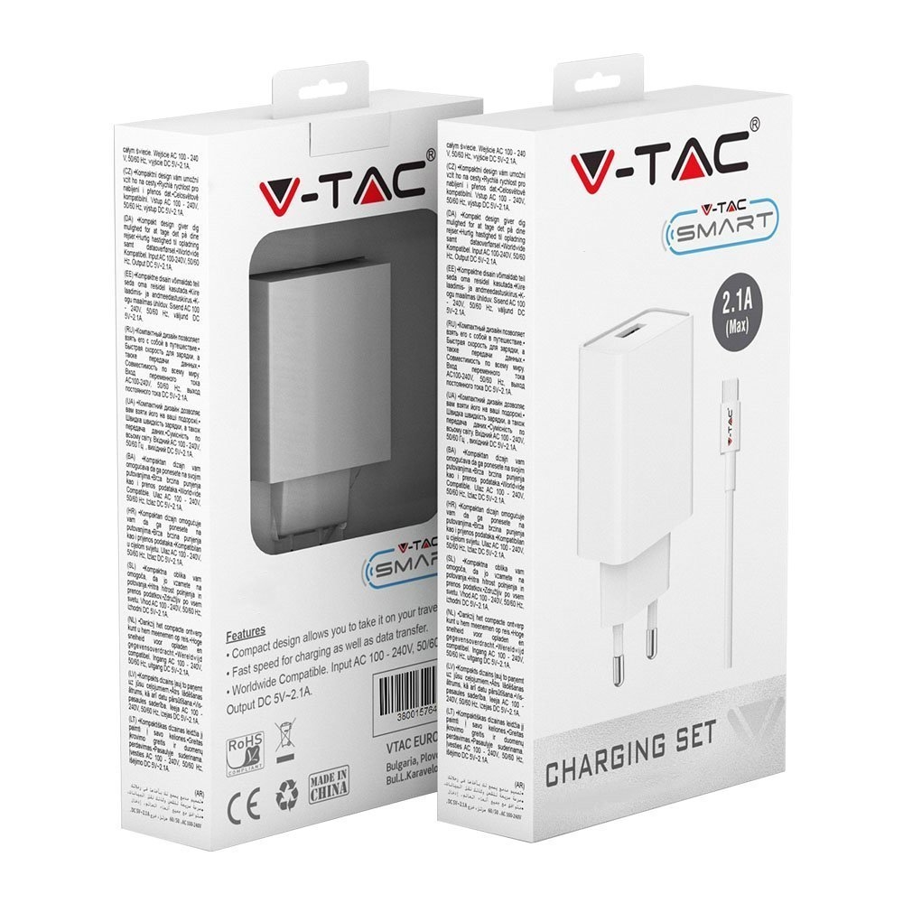 Ładowarka V-TAC SKU8647 VT-5372-W 10W
