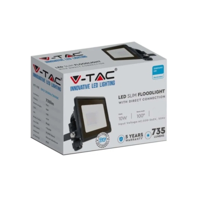 Naświetlacz V-TAC SKU20306 VT-118 6500K 10W 735lm