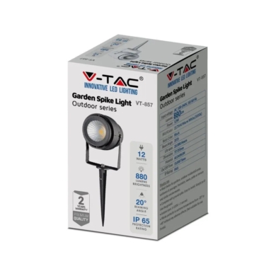 Oprawa V-TAC SKU217545 VT-857-B 4000K 12W 875lm