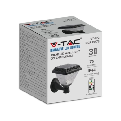 Kinkiet V-TAC SKU93578 VT-972 3000K-4000K-6400K 0,