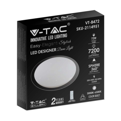 Oprawa V-TAC SKU2114951 VT-8472 3000K-6500K 72W 72
