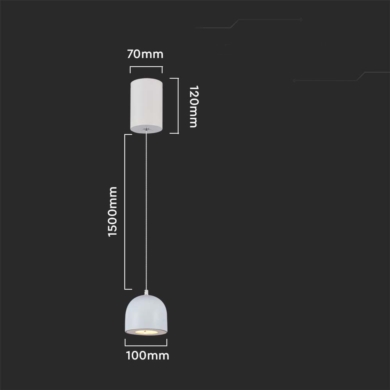 Oprawa V-TAC SKU7993 VT-7794 3000K 8,5W 850lm