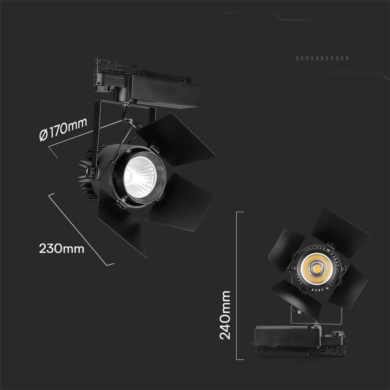 Oprawa V-TAC SKU21371 VT-433 3000K 33W 3000lm