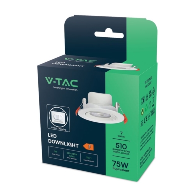 Oczko V-TAC SKU23837 VT-2707CCT 3000K-4000K-6500K