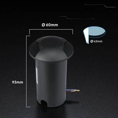Oprawa V-TAC SKU211468 VT-1161 6400K 1W 50lm