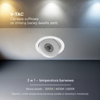 Oprawa V-TAC SKU24478 VT-110011CCT 3000K-4000K-650