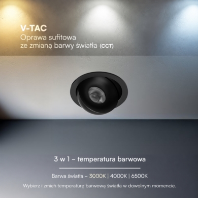 Oprawa V-TAC SKU24481 VT-110017CCT 3000K-4000K-650
