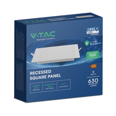 Panel V-TAC SKU104806 VT-61006CCT 3000K-4000K-6500