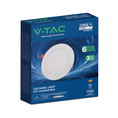 Panel V-TAC SKU2148596 VT-1207CCT 3000K-4000K-6500