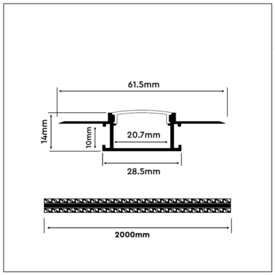 Profil V-TAC SKU3359 VT-8101