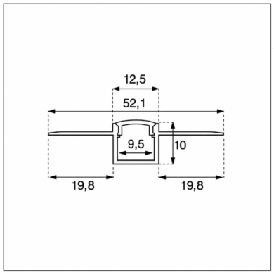 Profil V-TAC SKU3360 VT-8102