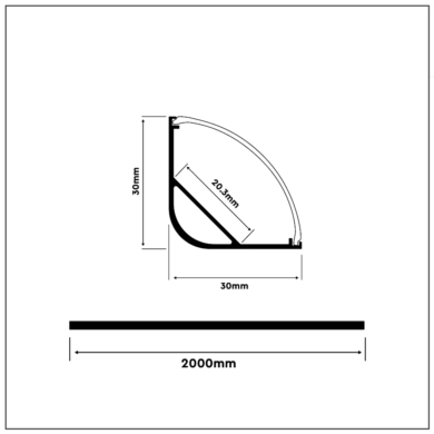 Profil V-TAC SKU3363 VT-8105